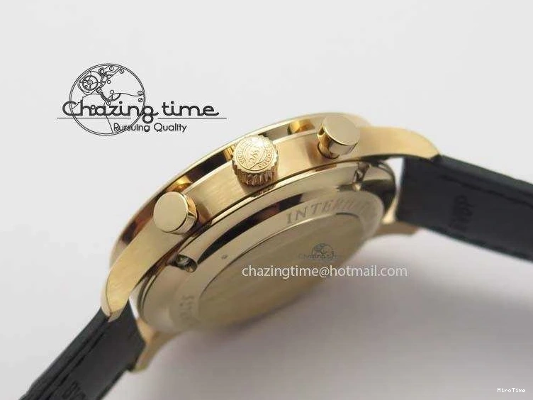 MIROTIME 0408 Portuguese Chrono RG IW371415 ZF 1:1 Best Edition Black Dial On Black Leather Strap A79350 (Slim Movement) FashionForward 7264